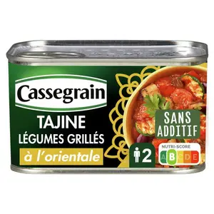 Cassegrain Tajine Légumes Grillés Coriandre Et Raisins Secs 375g