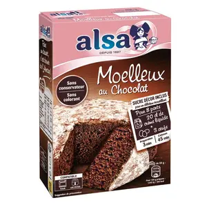 Alsa Préparation Gâteau Moelleux Chocolat 435g