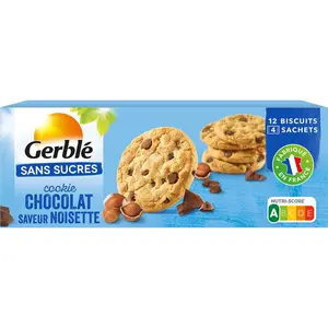 Gerblé Cookie chocolat noisettes sans sucres 130g