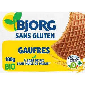 Bjorg Gaufres sans gluten Bio 180g