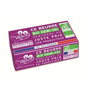C'est Qui Le Patron Beurre Demi Sel Bio 250g