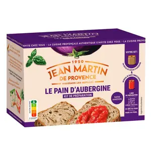 Jean Martin Pain d'aubergine et sa sauce tomate au basilic 570g
