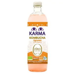 Karma Kombucha Agrumes sans sucres 75cl