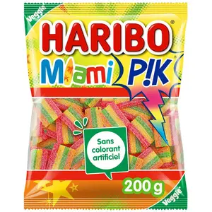 Haribo Bonbons Miami Pik Convient Aux Végétariens 200g
