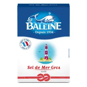 La Baleine Sel de mer gros iodé étui carton 1kg