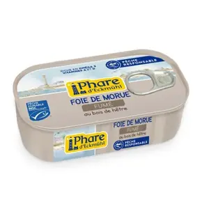 [Par Naturalia] Phare D'Eckmühl Foie De Morue Fumé Au Bois De Hêtre Msc 121g