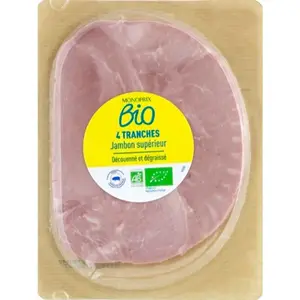 Monoprix Bio Jambon Supérieur x4 160g