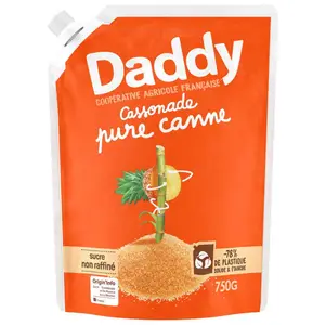 Daddy Cassonade Pure Canne La Poche Kraft 750g