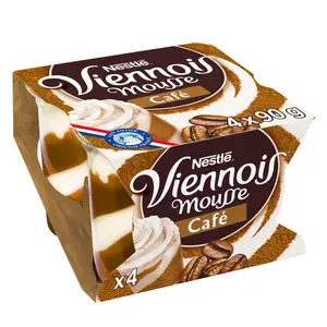Viennois Mousse Liégeoise café 4x90g