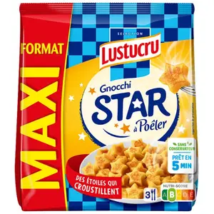 Lustucru gnocchi a poêler étoiles 500g