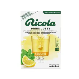 Ricola Drink Cubes pour Boisson Citron Menthe 8,8g