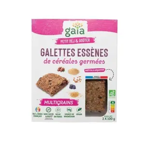Gaia Galettes Essènes aux Céréales Germés Multigrains 200g