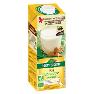 [Par Naturalia] Bonneterre Boisson Riz & Épeautre & Amande Bio 1L