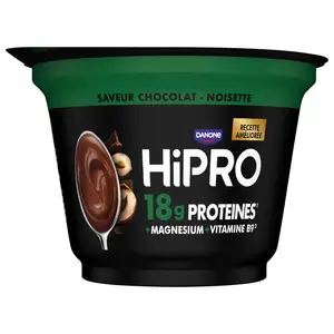 HiPRO Protéines Crème Dessert saveur Chocolat Noisette 180g
