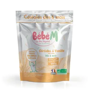 Bébé m céréales & vanille sans sucres dés 6 mois 220g