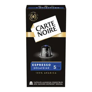 Carte Noire 10 capsules alu espresso décaféiné n°5 - 57g