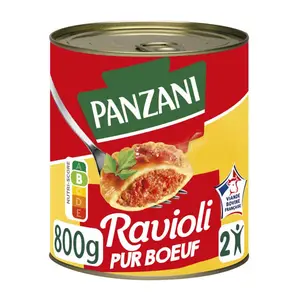 Panzani Ravioli pur bœuf 800g