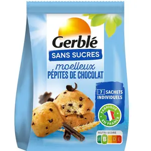 Gerblé Moelleux Pépites Chocolat Sans Sucres Ajoutés 196g