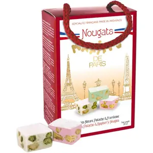 Maxim's De Paris Ballotin 12 Nougats Nature Pistache Et Framboise 80g