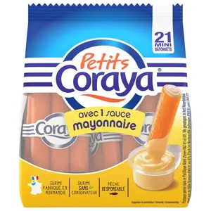 Coraya Bâtonnets de surimi et sauce mayonnaise 210g