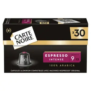 Carte Noire 30 capsules alu espresso intense n°9 - 165g