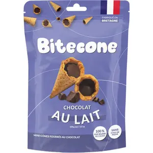 Bitecone Mini cônes fourrés au chocolat au lait 100g