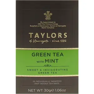 Taylors of harrogate Sachets Thé vert menthe poivrée x20 30g