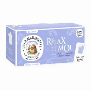 Les 2 Marmottes Infusion Relax et Moi x30, 46g