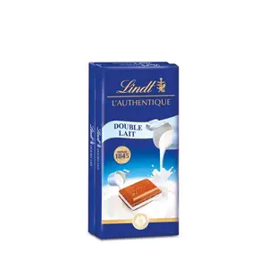 Lindt Tablette Chocolat Authentique Double Lait 2x100g