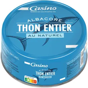 Casino Thon albacore au naturel - 265g