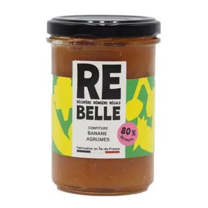 Re-Belle Confiture Banane Agrumes 230g