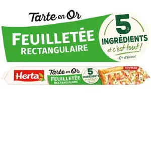 Herta Tarte en Or Pâte feuilletée rectangulaire 230g