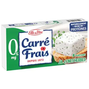 Elle & Vire carré frais ail et fines herbes 8 portions 25g
