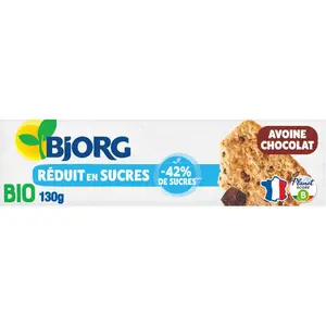 Bjorg Biscuits avoine chocolat, Bio 130g