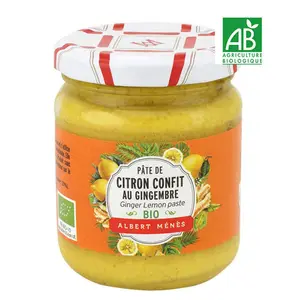 Albert Ménès Pâte De Citron Confit Au Gingembre Bio 210g