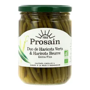 [Par Naturalia] Prosain Duo de Haricots verts & Haricots beurre extra fin Bio 220g