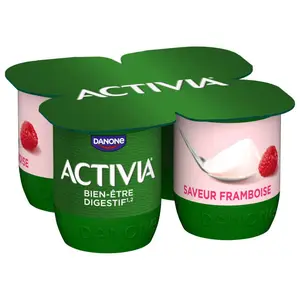 Activia Yaourt Bifidus Saveur Framboise 4x125g