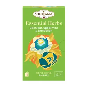 Shoti Maa Essential herbs Infusion Bio feuille de bouleau, menthe verte & pissenlit x16