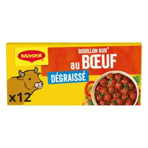 Maggi Bouillon Kub Bœuf Dégraissé x12 cubes 120g