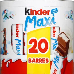 Kinder Barres De Chocolat Supérieur Au Lait Avec Fourrage Au Lait