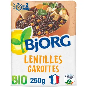 Bjorg Lentilles & carottes Bio 250g