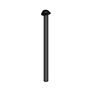 Pied De Meuble Rond Noir 700Mm
