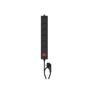 Multiprise 5x2p+t 1.5m Noir