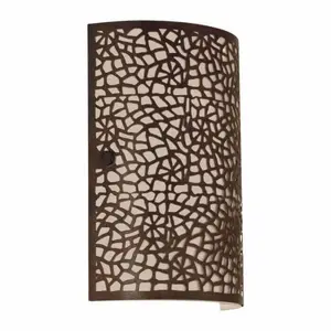 Applique e14 60w marron hauteur 250mm almera
