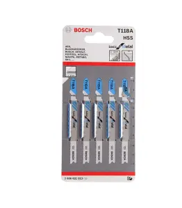 Jeu 5 lames scie saut t118a metal BOSCH acc