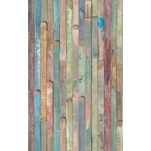 Adhesif faux bois multicolore au metre lineaire / largeur 45cm