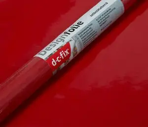 Adhesif rouge au metre lineaire / largeur 45cm