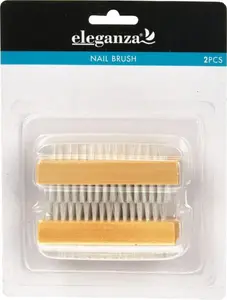 Brosses À Ongles En Bois 2 Pieces