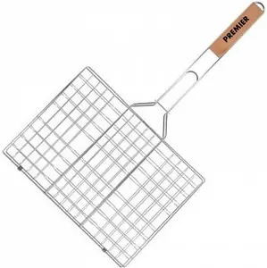 Grille de barbecue rectangulaire 25x49x35 cm