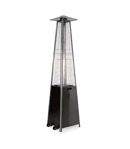 Chauffage à gaz d'extérieur pyramide 13000w noir